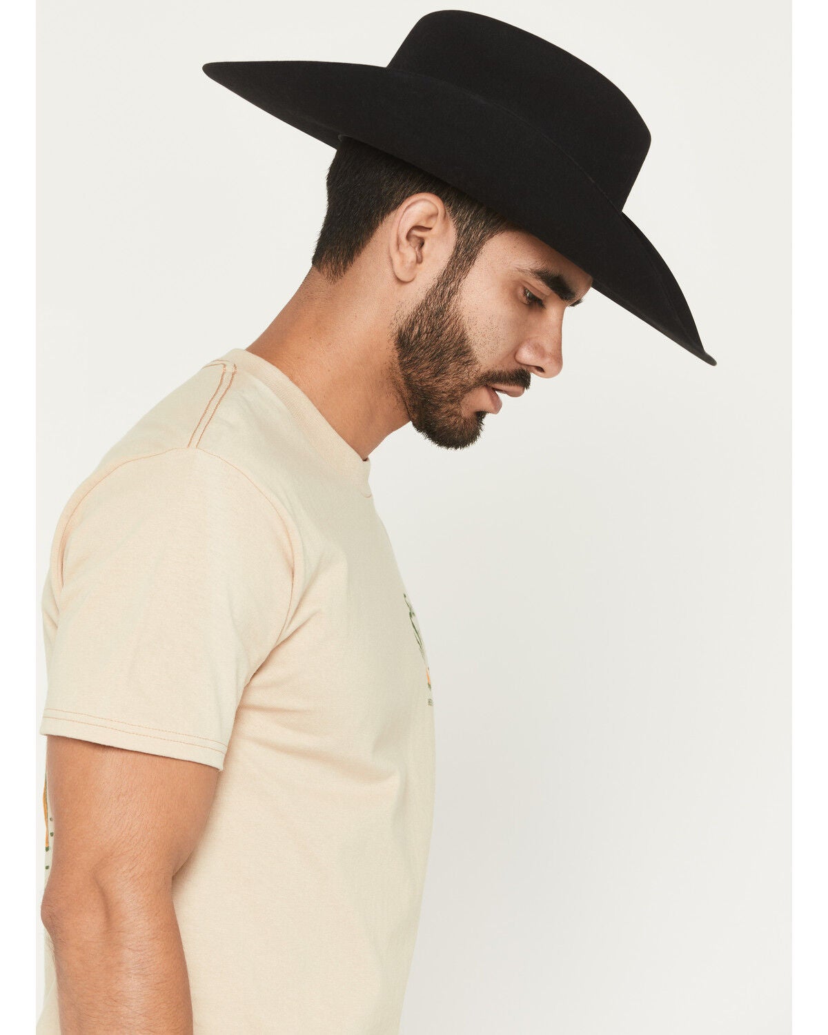 Image #3 - Seager Men's Smokey Short Sleeve Graphic T-Shirt, Cream, hi-res