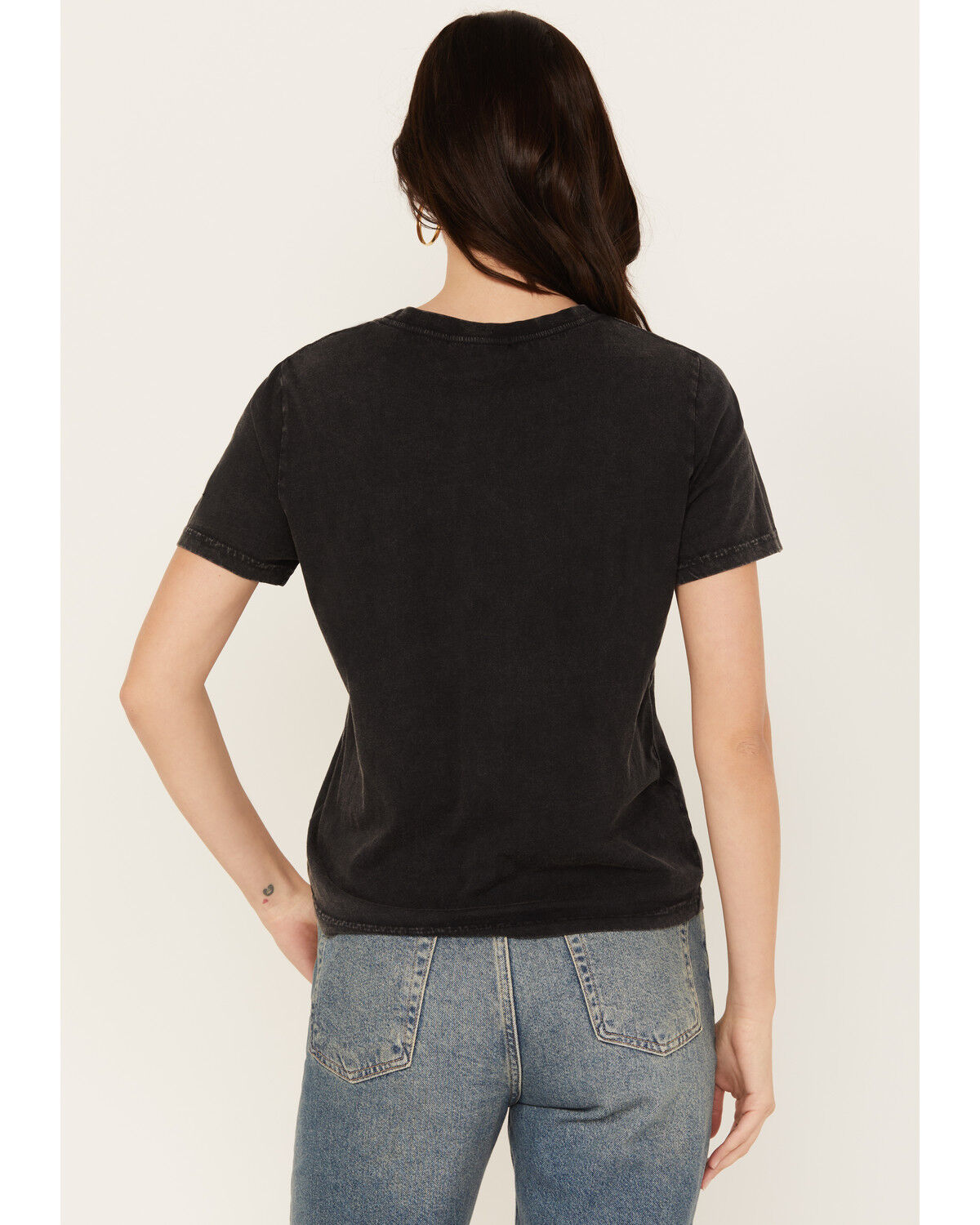 Image #4 - Rock & Roll Denim Women's Short Sleeve Dale Brisby Graphic Tee, Black, hi-res