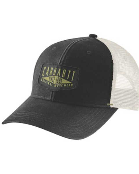 Carhartt Men's Workwear Logo Patch Ball Cap, Black, hi-res