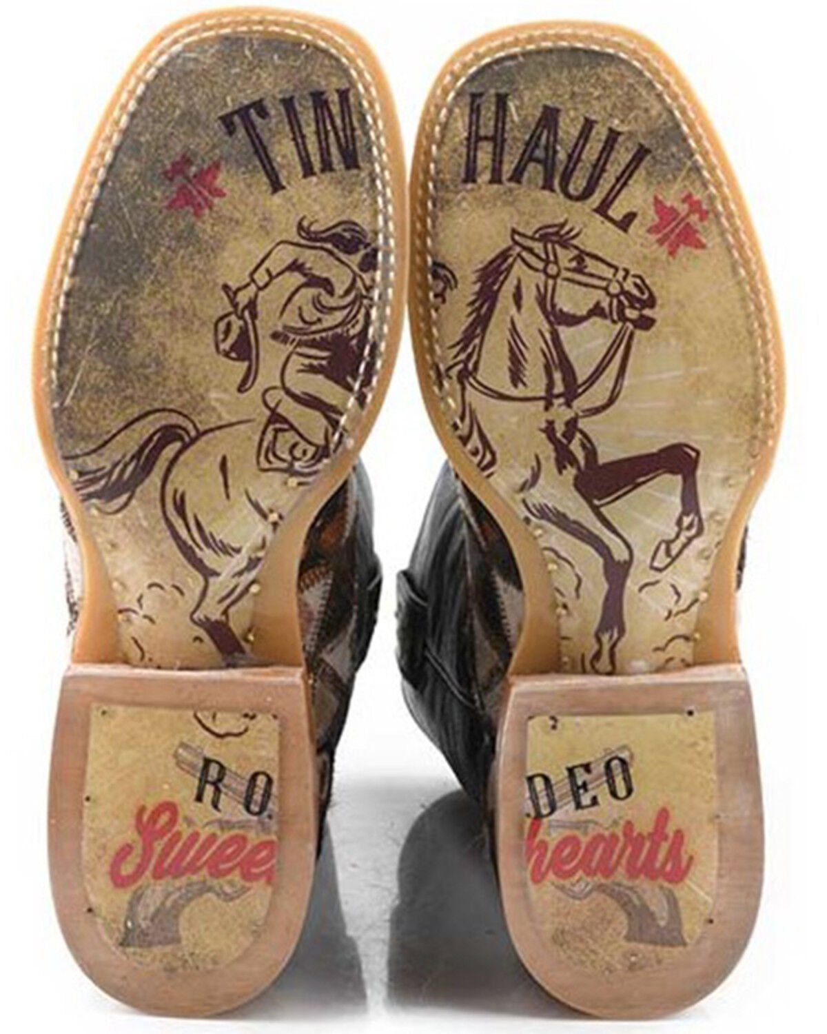 Image #2 - Tin Haul Women's Shaggy Diamonds Western Boots - Broad Square Toe, Brown, hi-res