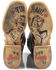 Image #2 - Tin Haul Women's Shaggy Diamonds Western Boots - Broad Square Toe, Brown, hi-res