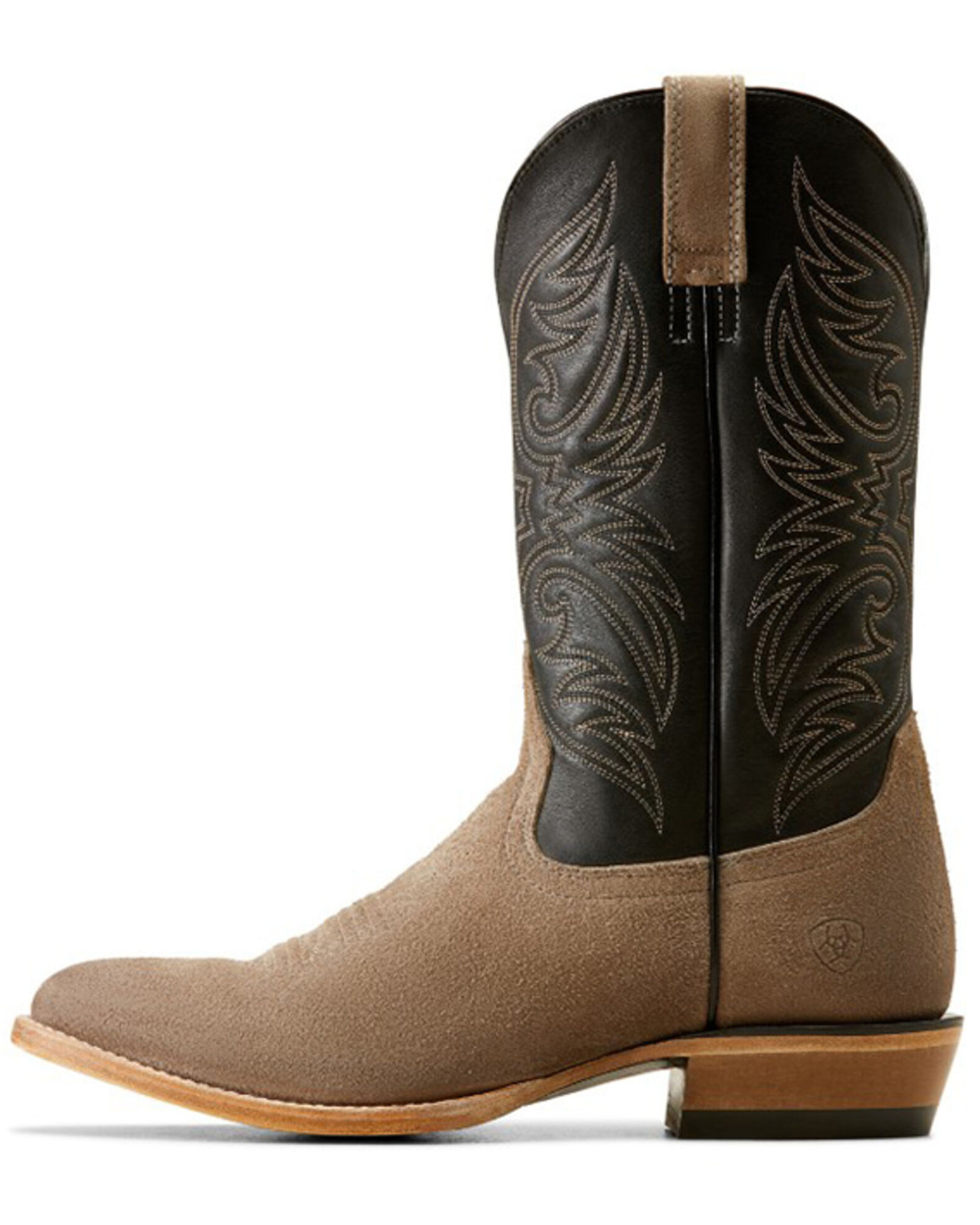 Image #2 - Ariat Men's Bankroll Roughout Western Boots - Round Toe, Grey, hi-res