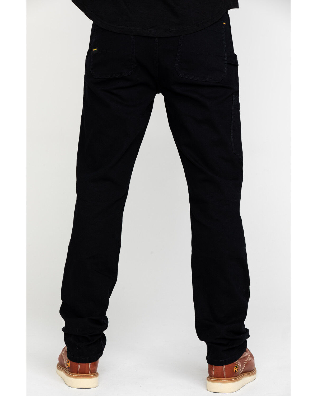 Image #1 - Ariat Men's Black Rebar M4 Made Tough Durastretch Double Front Straight Work Pants - Big, Black, hi-res