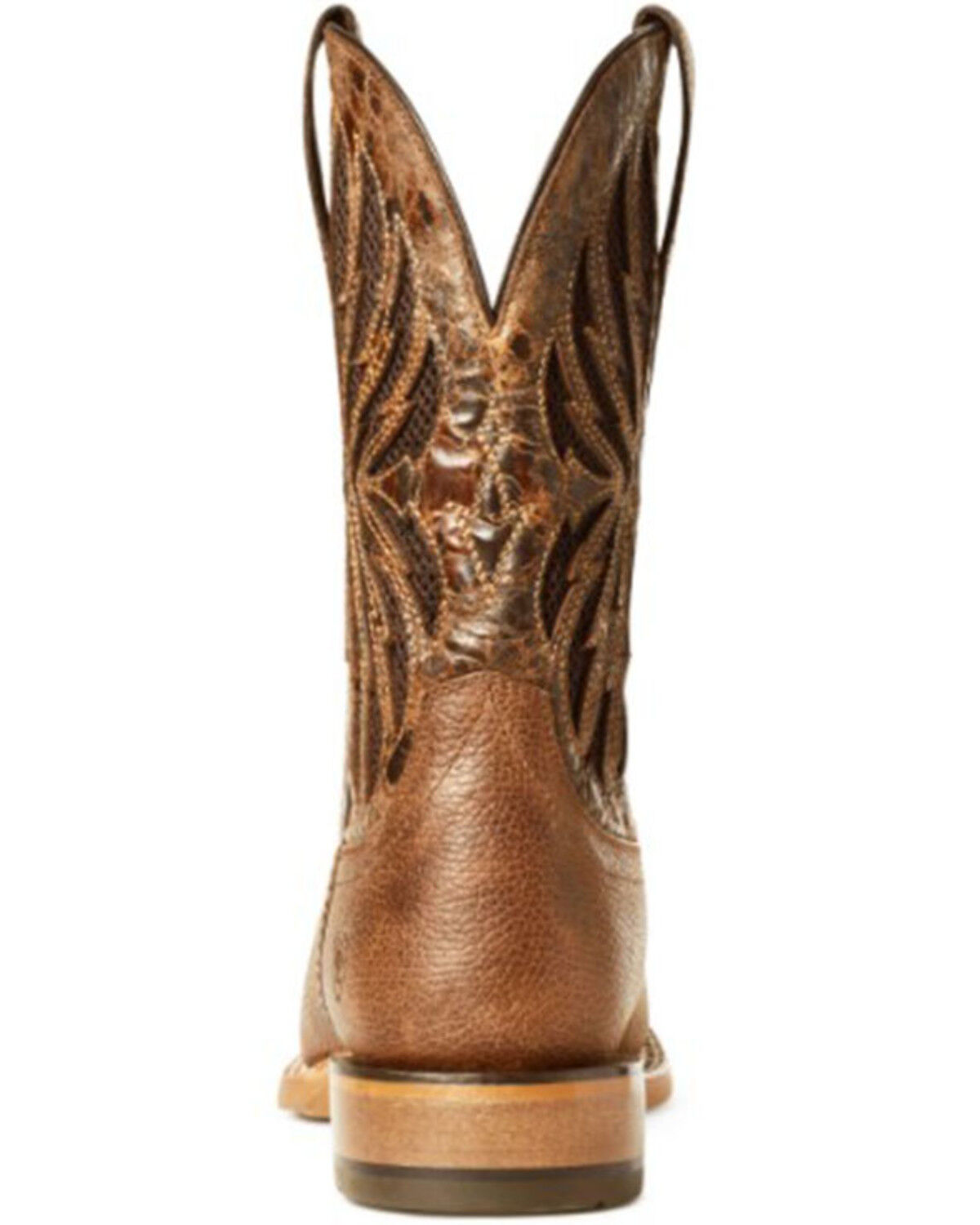 Image #3 - Ariat Men's Arena Record Western Performance Boots - Broad Square Toe, Brown, hi-res