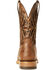 Image #3 - Ariat Men's Arena Record Western Performance Boots - Broad Square Toe, Brown, hi-res