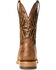 Image #3 - Ariat Men's Arena Record Western Performance Boots - Broad Square Toe, Brown, hi-res
