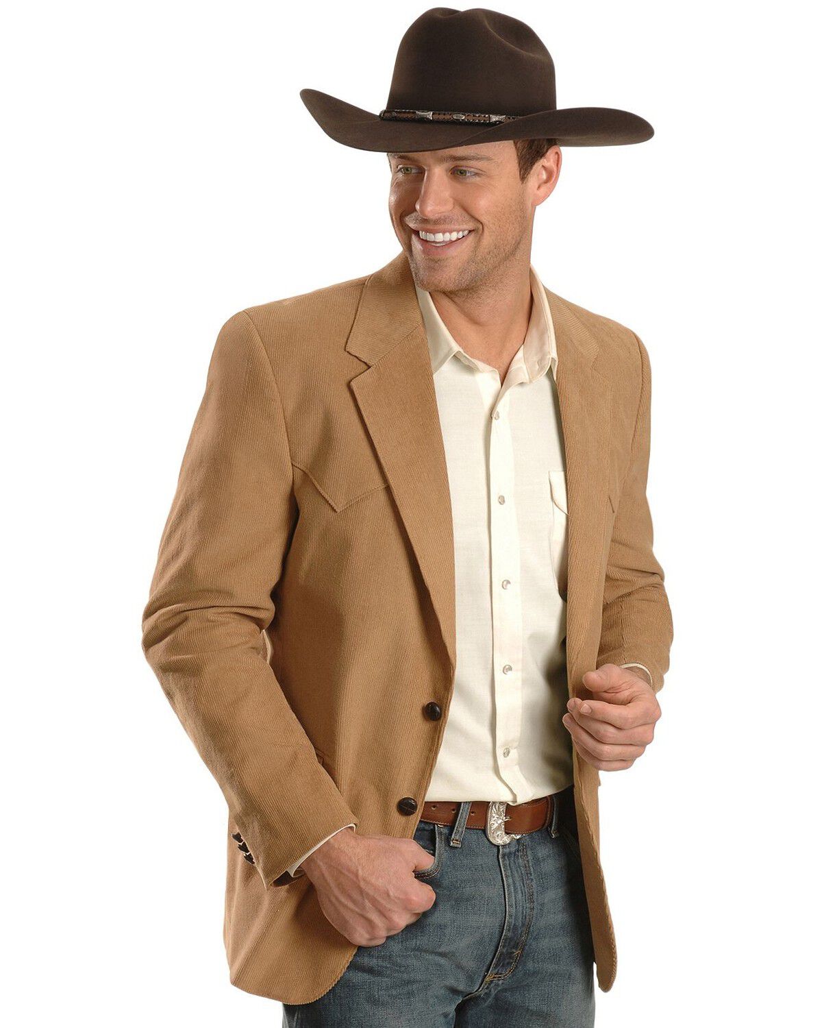Image #1 - Circle S Corduroy Sportcoat - Big and Tall, Camel, hi-res