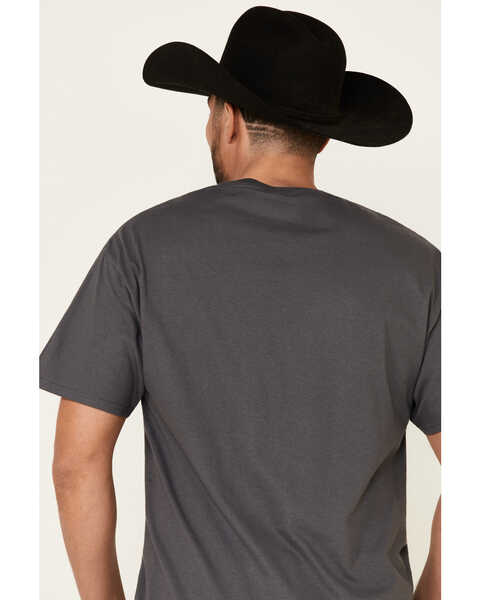 Image #5 - Jack Daniel's Men's Vertical Logo Graphic Short Sleeve T-Shirt , Charcoal, hi-res