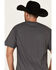 Jack Daniel's Men's Charcoal Vertical Logo Graphic Short Sleeve T-Shirt , Charcoal, hi-res