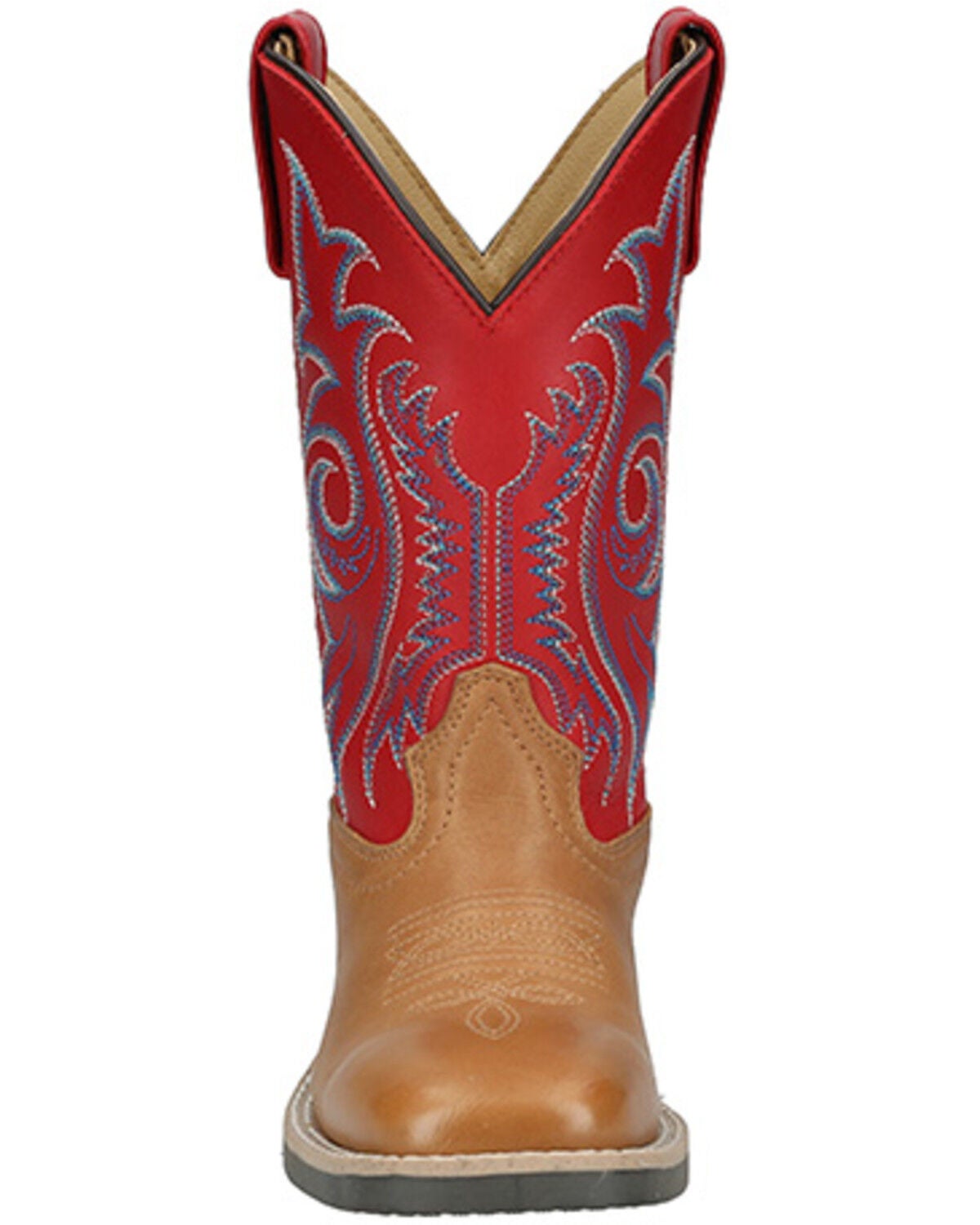 Image #4 - Smoky Mountain Little Boys' Barrett Western Boots - Broad Square Toe, Tan, hi-res