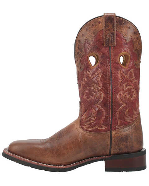 Image #3 - Laredo Men's Ross Western Boots - Broad Square Toe, Brown, hi-res