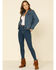 Image #2 - Wrangler Women's Dark Classic Fit Denim Jacket, Blue, hi-res