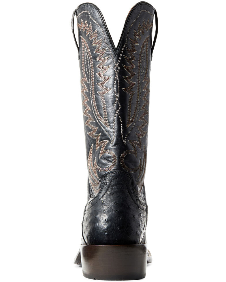 Ariat Men's Showman Black Full Quill Ostrich Western Boots ...