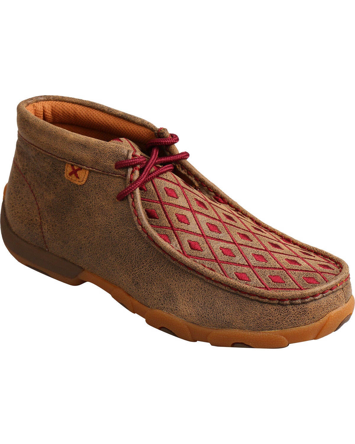 Twisted x Women's Chukka Driving Moc - Bomber \u0026 Mahogany