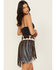 Image #2 - Idyllwind Women's Festival Fringe Hair-On Star Concho Belt, Dark Brown, hi-res