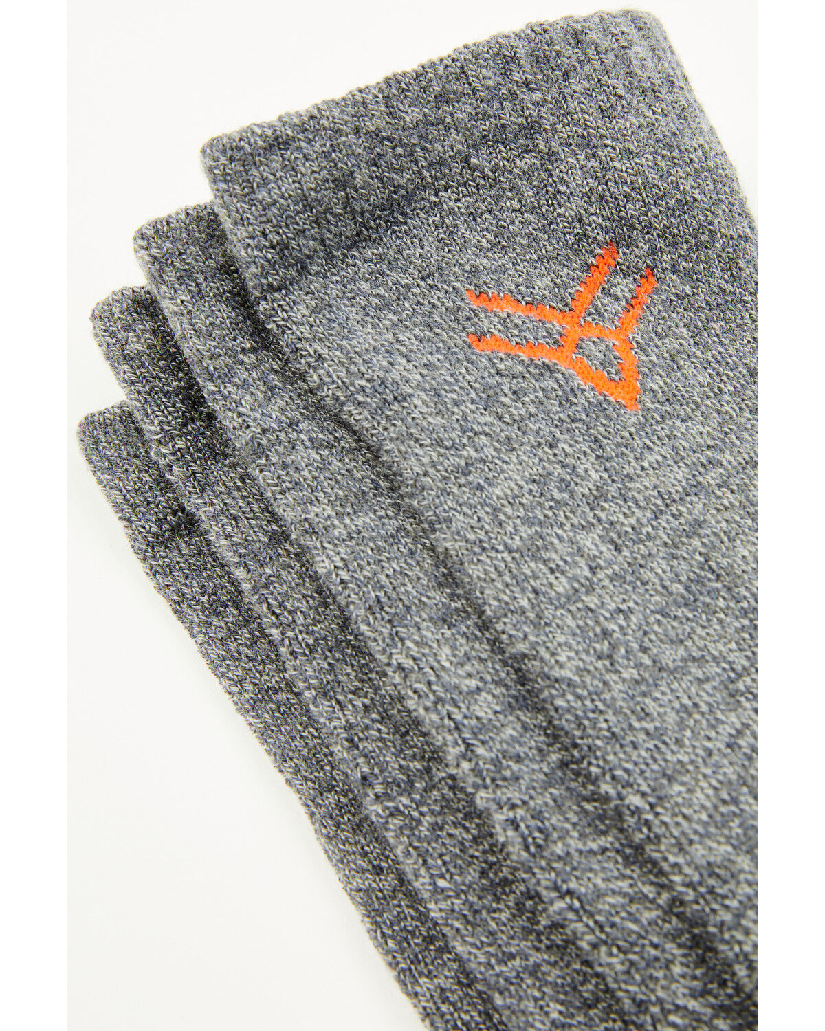 Image #2 - Hawx Men's Crew Socks - 3 Pack, Grey, hi-res