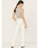Image #1 - Miss Me Women's Mid Rise Wing Pocket Bootcut Stretch Denim Jeans, White, hi-res
