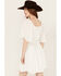 Image #4 - Wrangler Retro Women's Swiss Dot Short Sleeve Mini Dress, White, hi-res