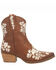 Dingo Women's Take A Bow Western Booties - Snip Toe, Brown, hi-res