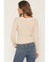Image #4 - Wild Moss Women's Lace Long Sleeve Top, Oatmeal, hi-res