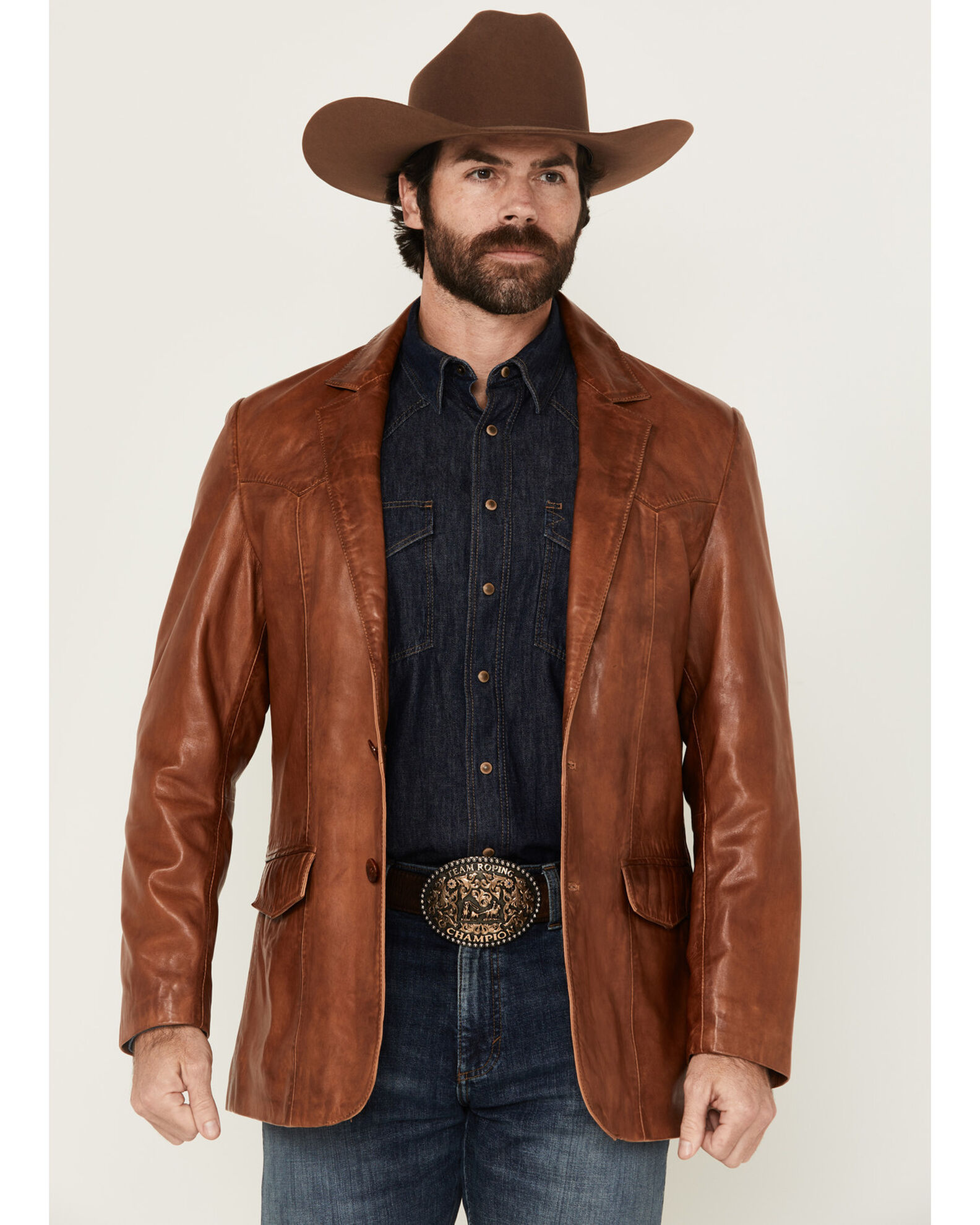 Scully Men s Leather Western Blazer Country Outfitter