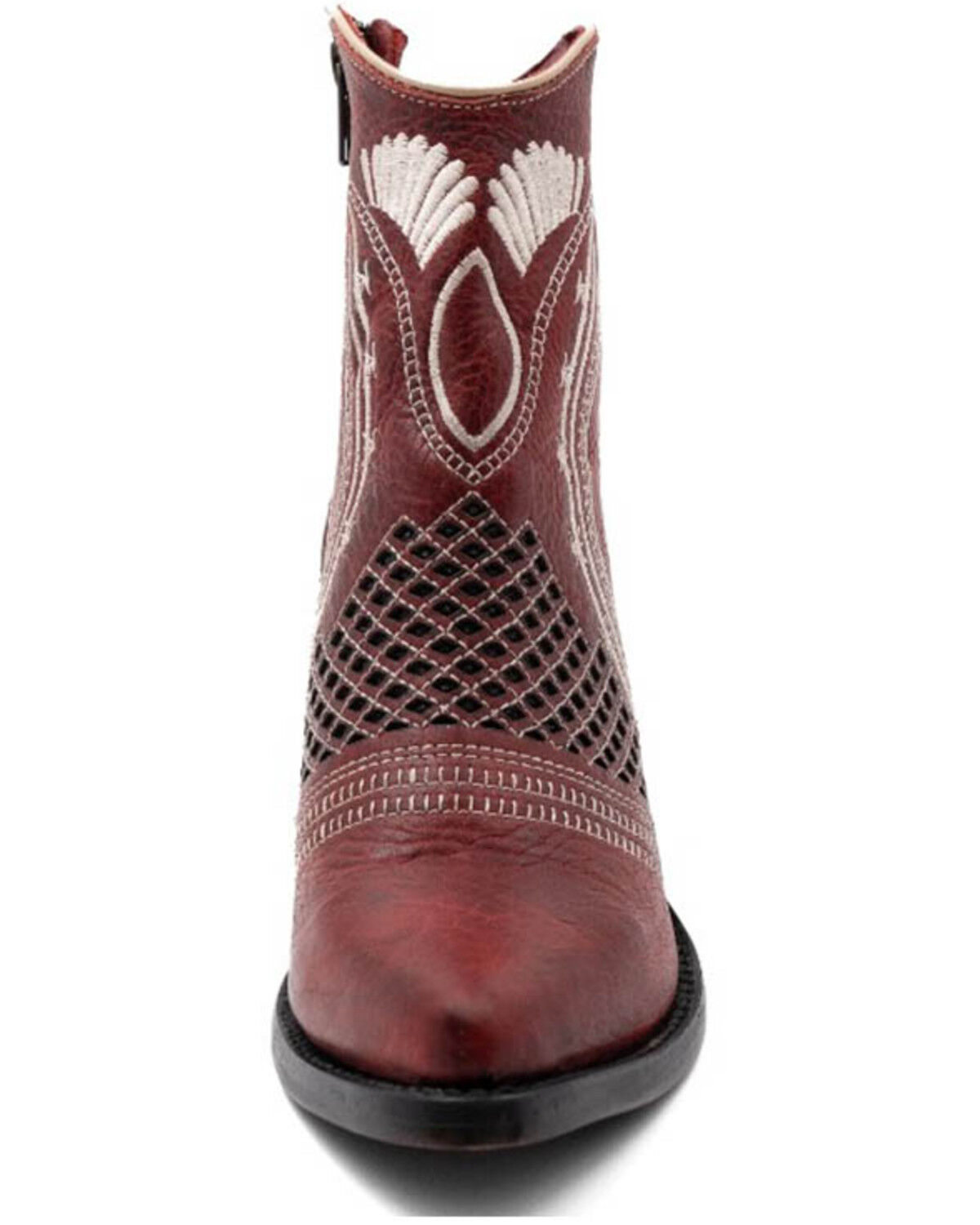 Image #3 - Ferrini Women's Savannah Fashion Boots - Round Toe, Red, hi-res