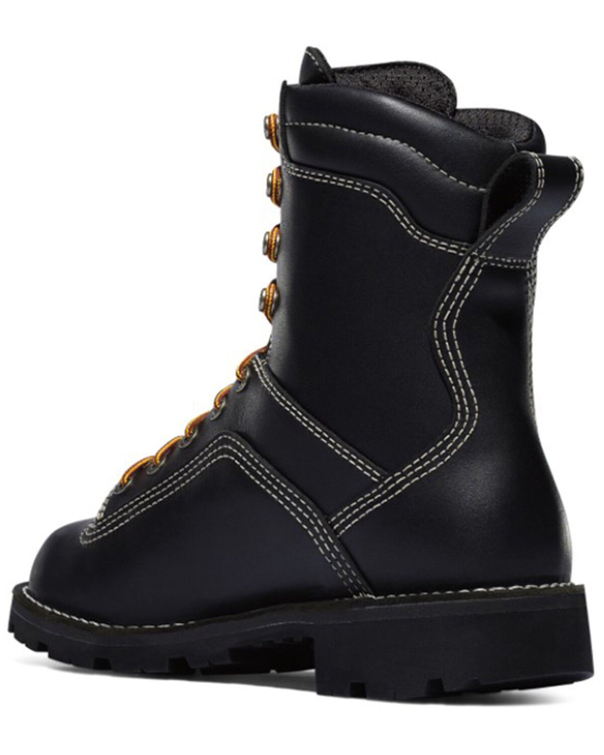 Image #3 - Danner Men's Quarry USA Work Boots - Soft Toe, Black, hi-res