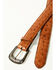 Image #2 - Cody James Men's Carver Exotic Ostrich Leather Belt, Cognac, hi-res
