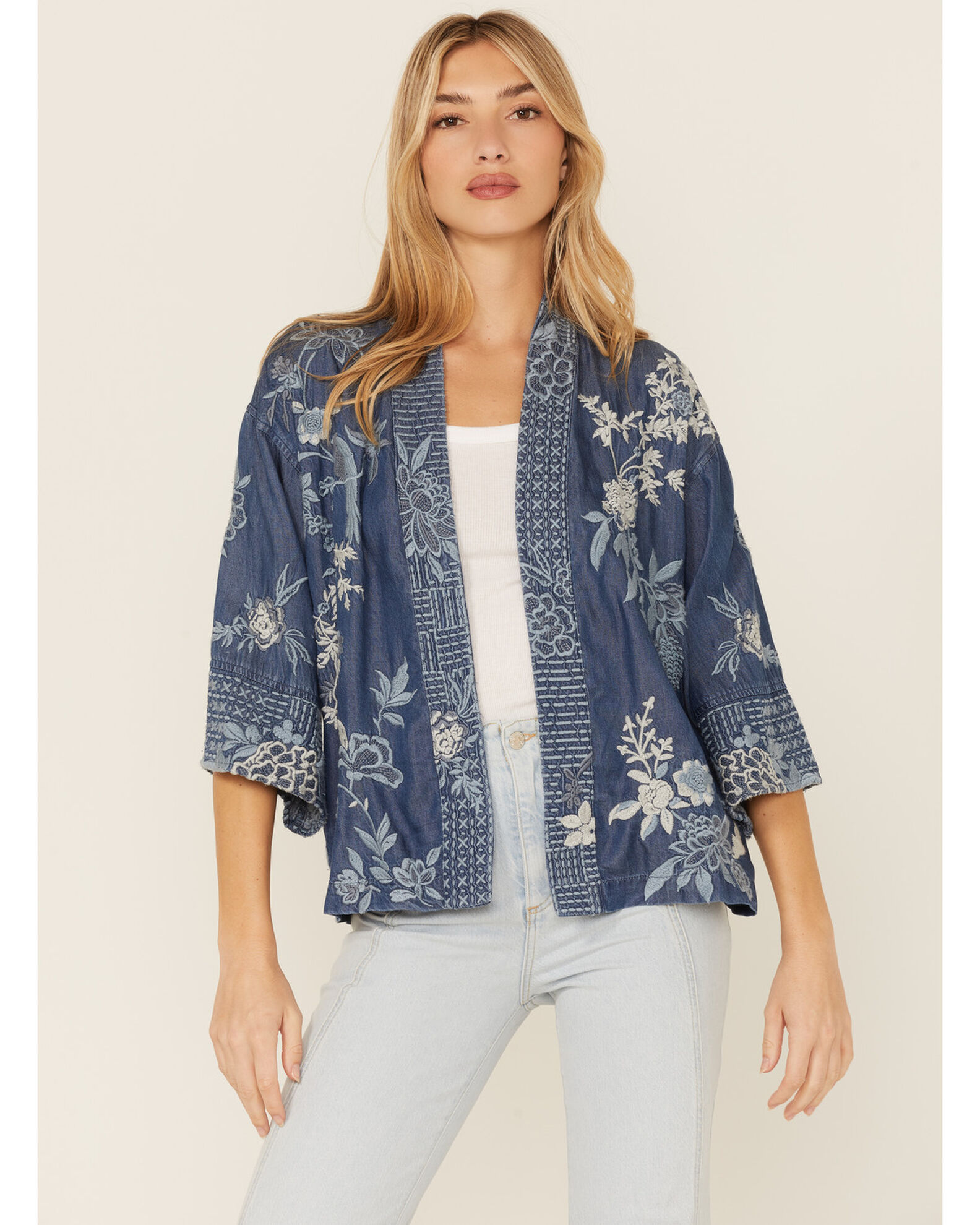 Cropped outlet kimono cardigan