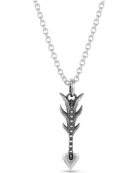 Montana Silversmiths Women's Kristy Titus Nature's Dart Arrow Necklace, Silver, hi-res