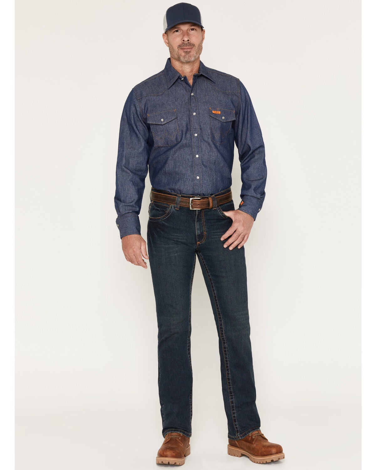 Bulwark Men's FR Relaxed Boot Work Jeans, Indigo, hi-res