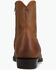 Image #5 - Frye Men's Austin Inside Zip Casual Boots - Round Toe, Tan, hi-res