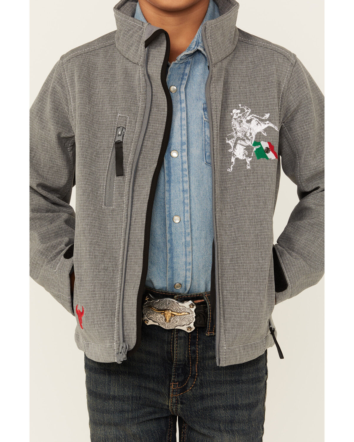 ジャケット・アウター c-boy style (vol.336)GILDAN Cowboy Hardware Boys' Fuerte Bull Zip Jacket - Country Outfitter