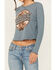 Image #3 - La La Land Women's Whiskey Business Thermal Graphic Tee, Blue, hi-res