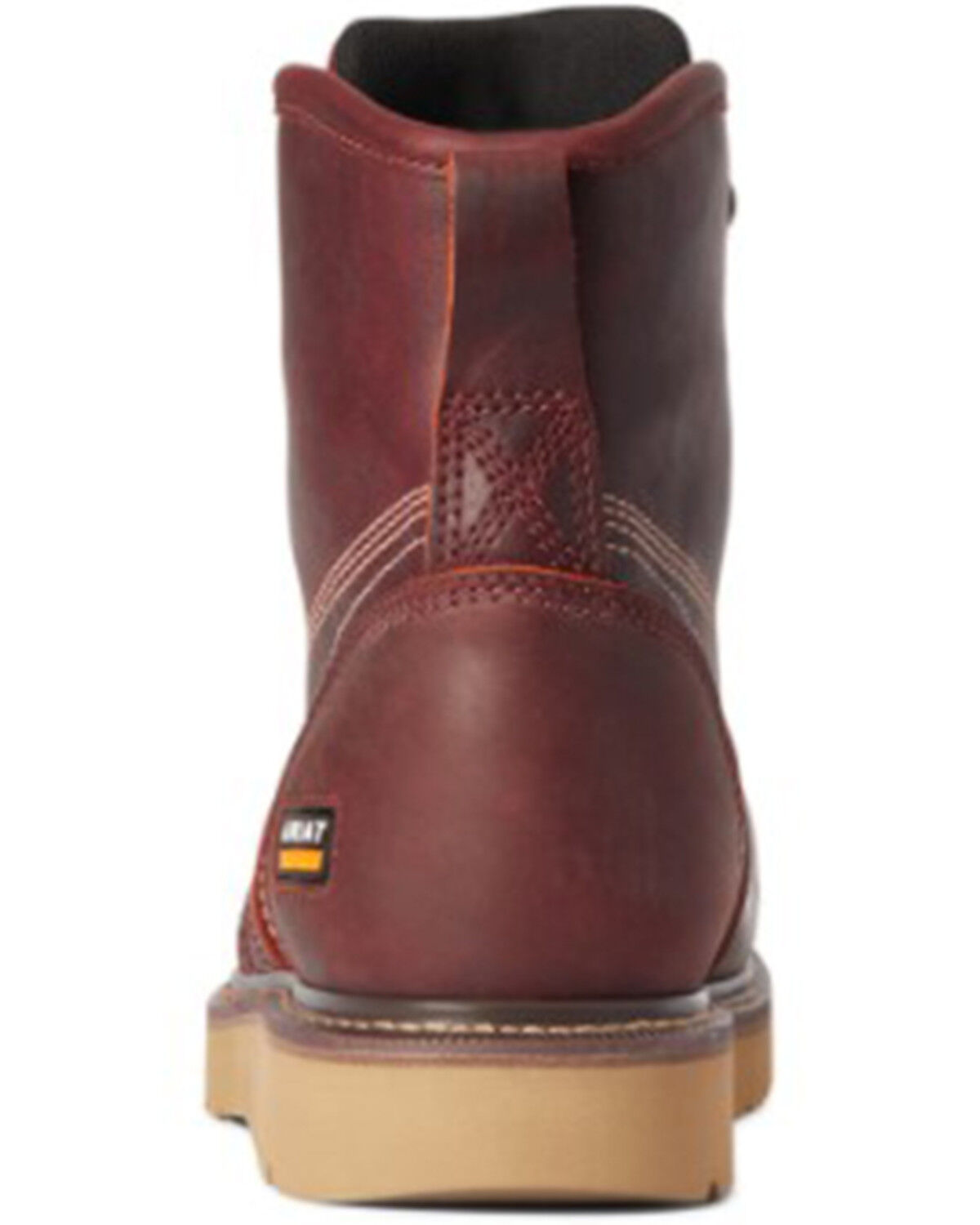 Image #3 - Ariat Men's Rusted Copper Rebar Wedge 6" H20 Work Boot - Composite Toe, Brown, hi-res