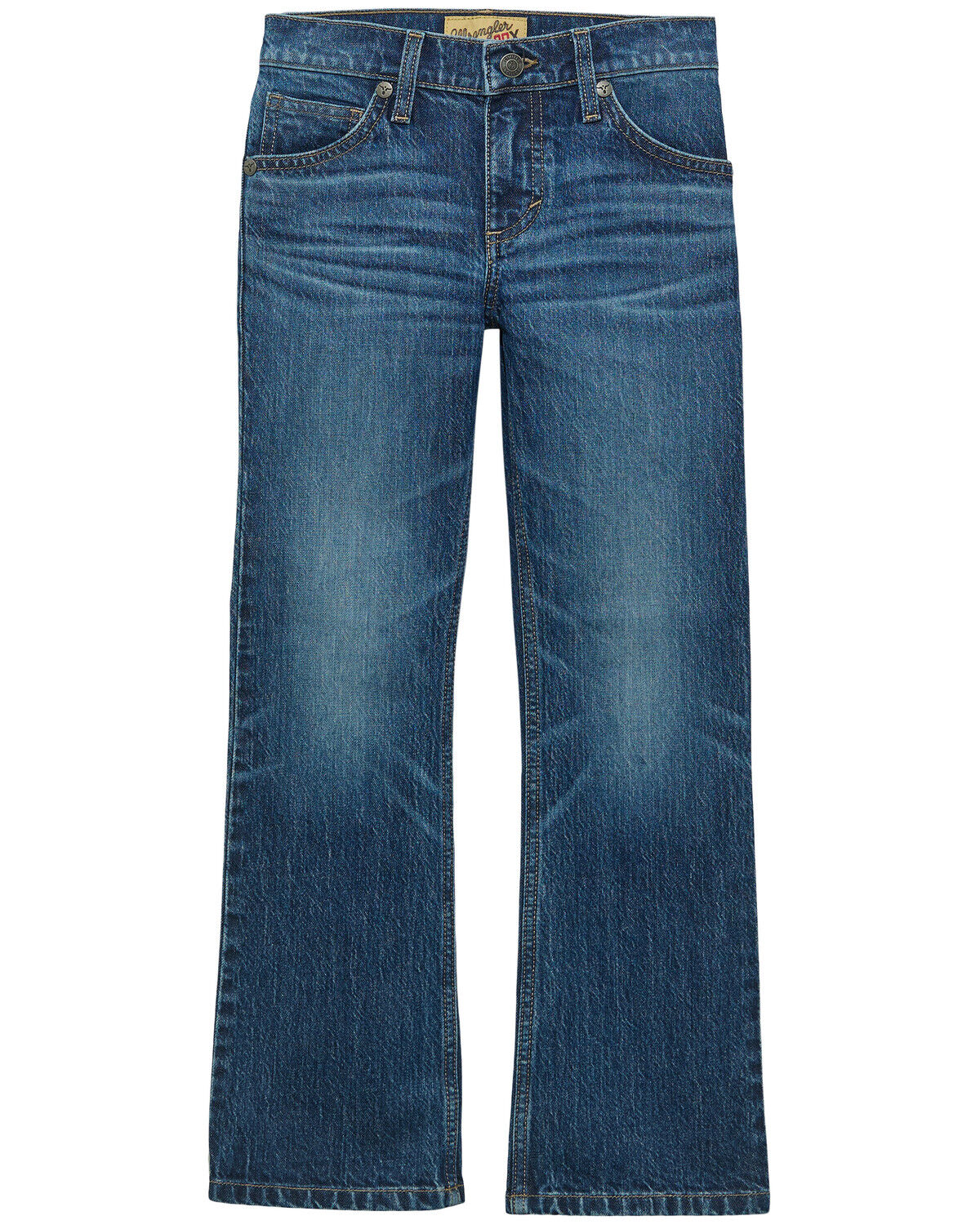 Image #2 - Wrangler 20X Boys' Dark Wash Slim Bootcut Stretch Denim Jeans, Dark Wash, hi-res