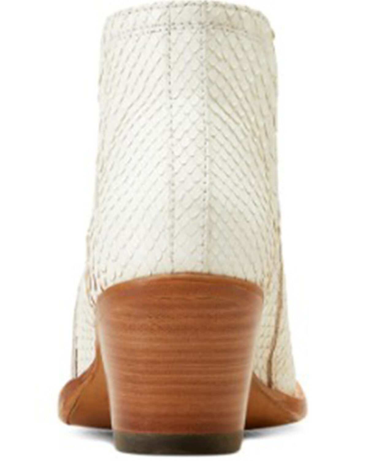 Image #3 - Ariat Women's Exotic Python Dixon Western Booties - Snip Toe, White, hi-res