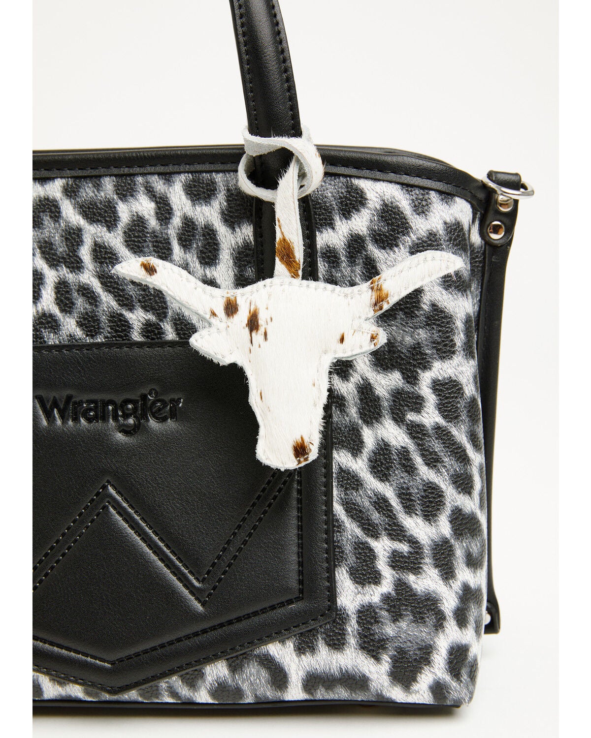 Image #2 - Shyanne Steer Head Cowhide Bag Charm, Brown, hi-res