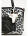 Image #2 - Shyanne Steer Head Cowhide Bag Charm, Brown, hi-res