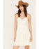 Image #2 - Molly Bracken Women's Lace Button Down Sleeveless Mini Dress, Ivory, hi-res
