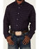 Image #3 - Cody James Core Brutus Dobby Geo Print Long Sleeve Button-Down Western Shirt, Navy, hi-res