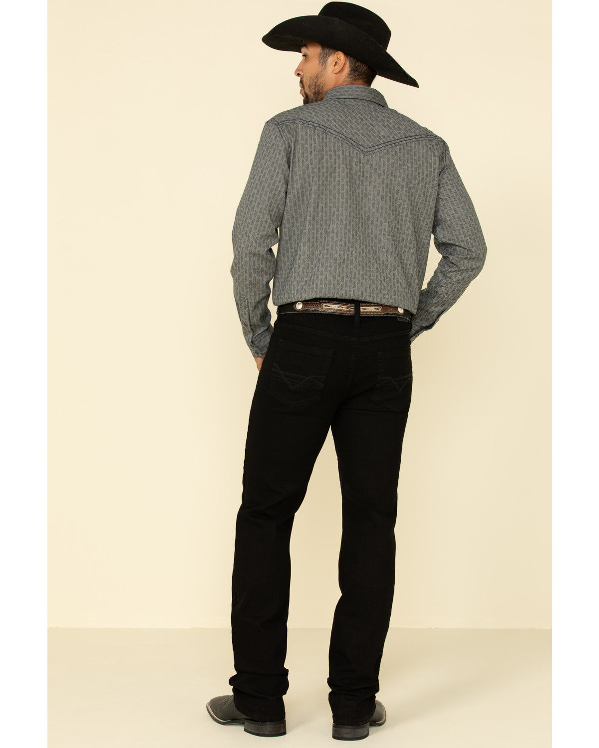 Image #2 - Cody James Men's Night Rider Stretch Stackable Straight Jeans, Black, hi-res