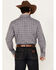 Image #4 - Wrangler Men's Wrinkle Resistant Plaid Print Long Sleeve Snap Stretch Western Shirt, Dark Grey, hi-res