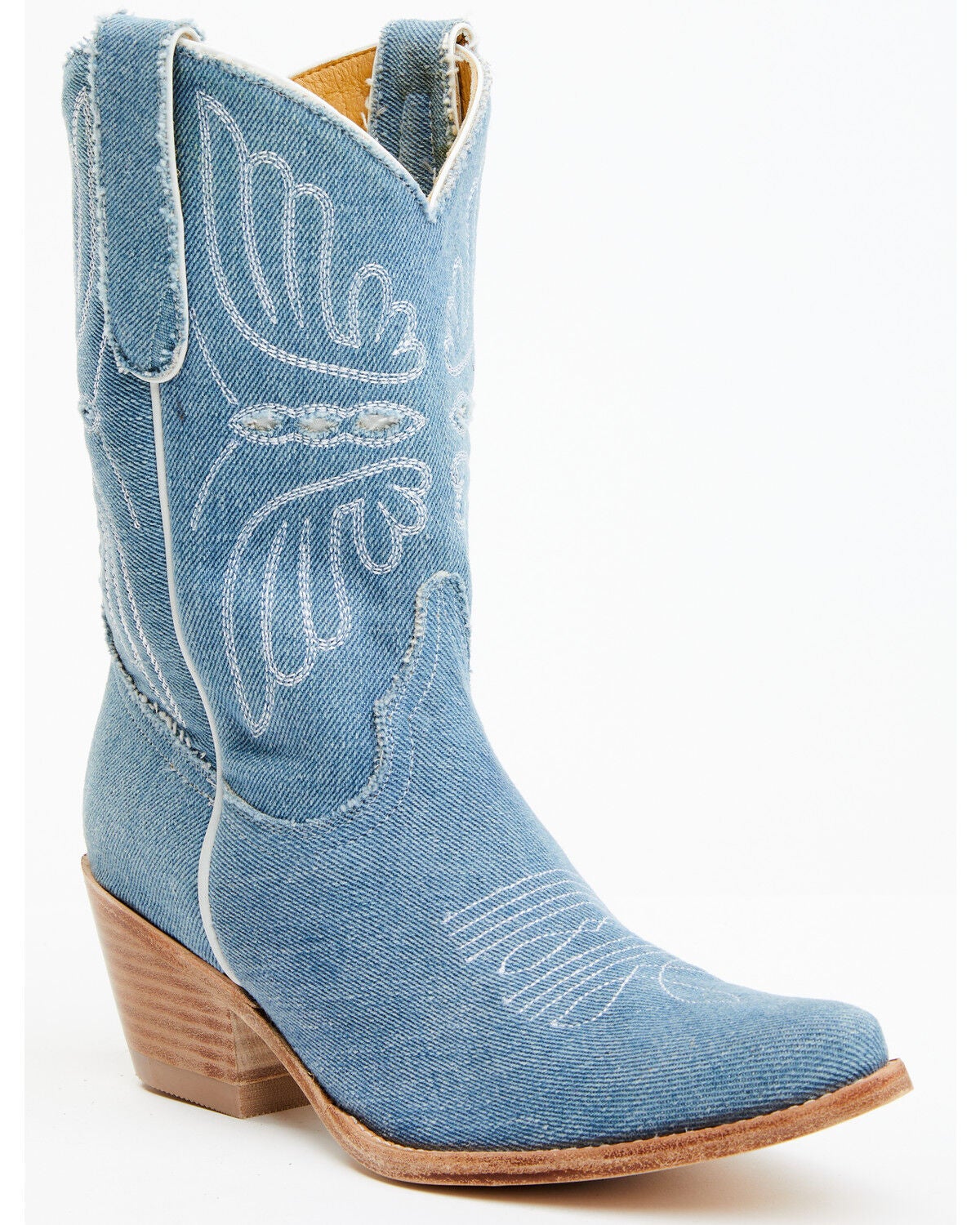 Image #1 - Idyllwind Women's Aces Denim Deux Western Boots - Round Toe, Blue, hi-res