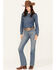 Image #1 - Wrangler Women's Ada Medium Wash High Rise Bootcut Stretch Denim Jeans, Medium Wash, hi-res