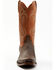 Image #4 - Lucchese Men's Exotic Shark Cowhide Western Boots - Square Toe , Brown, hi-res