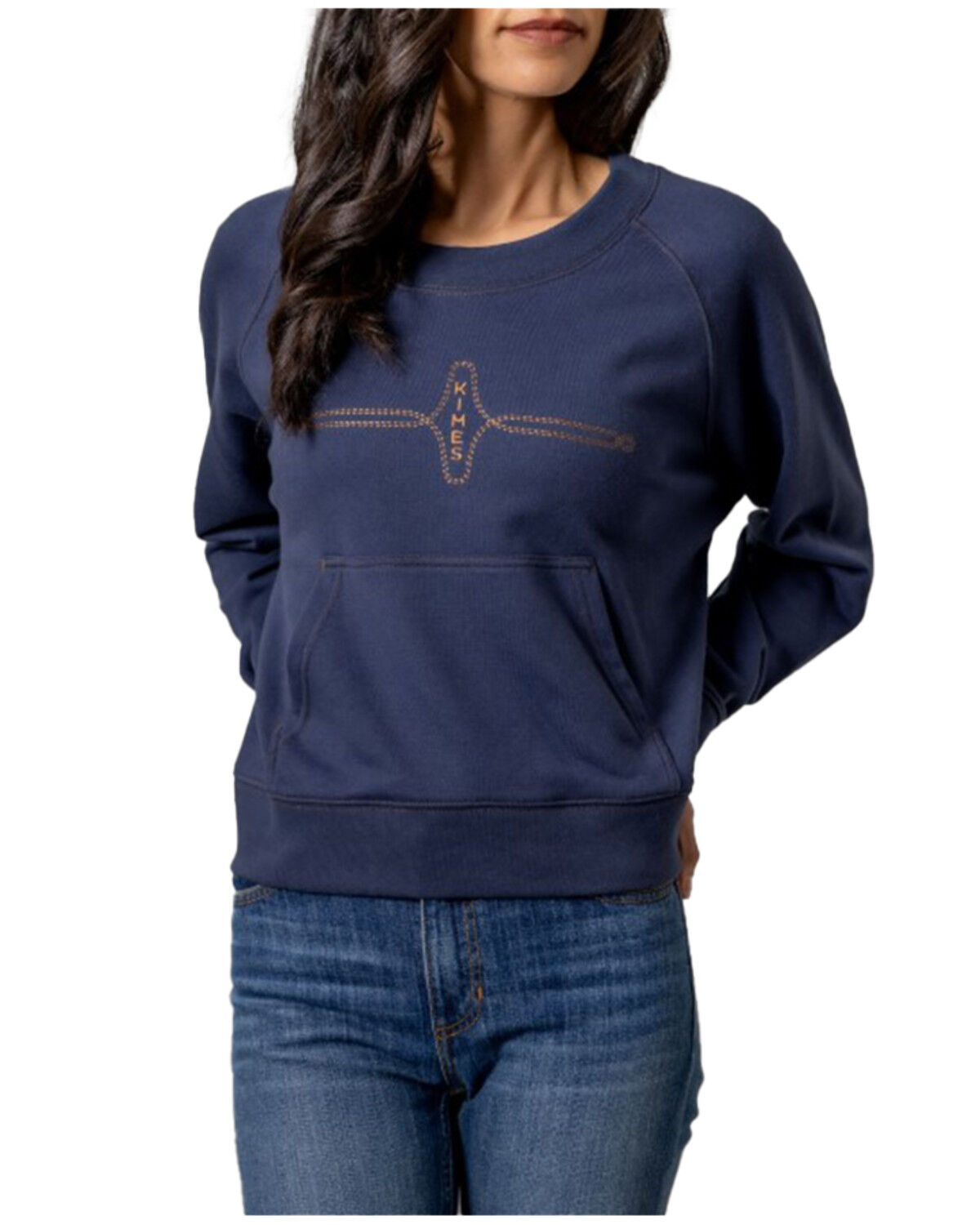 Image #1 - Kimes Ranch Women's Logo Long Sleeve Crewneck, Blue, hi-res