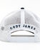 Image #3 - Cody James Men's Long Horn Skull Flag Embroidered Ball Cap , Navy, hi-res