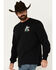 Image #4 - Cowboy Hardware Men's Mexico Flag Bull Rider Long Sleeve T-Shirt, Black, hi-res