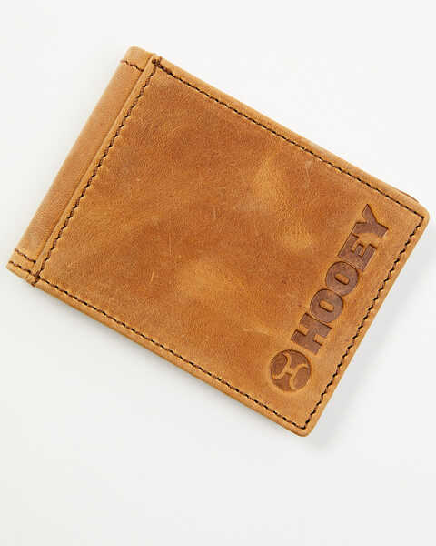 Hooey Men's Logo Front Pocket Bi-Fold Wallet, Brown, hi-res